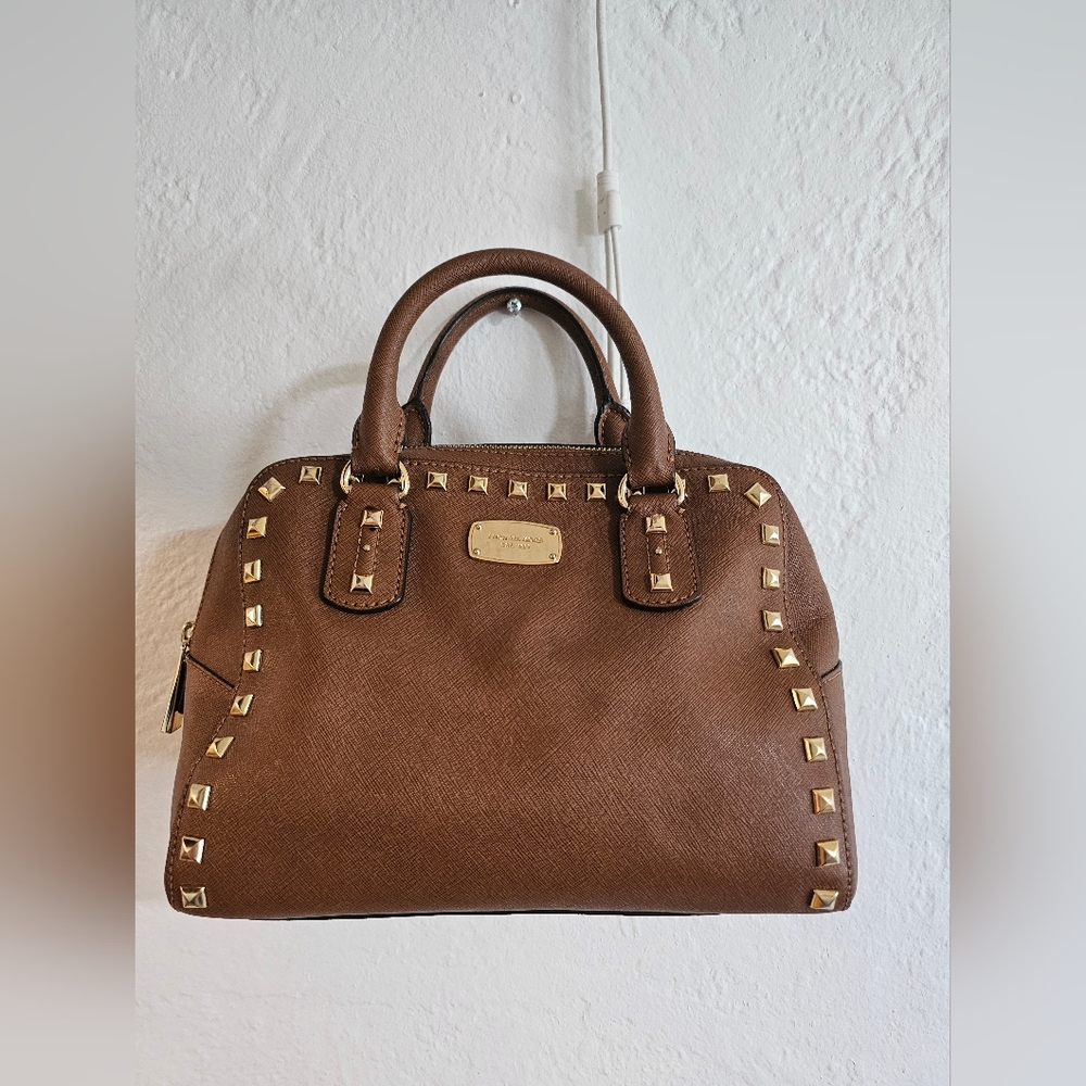 Micheal Kors Saffiano Stud Small Satchel Limited Edition